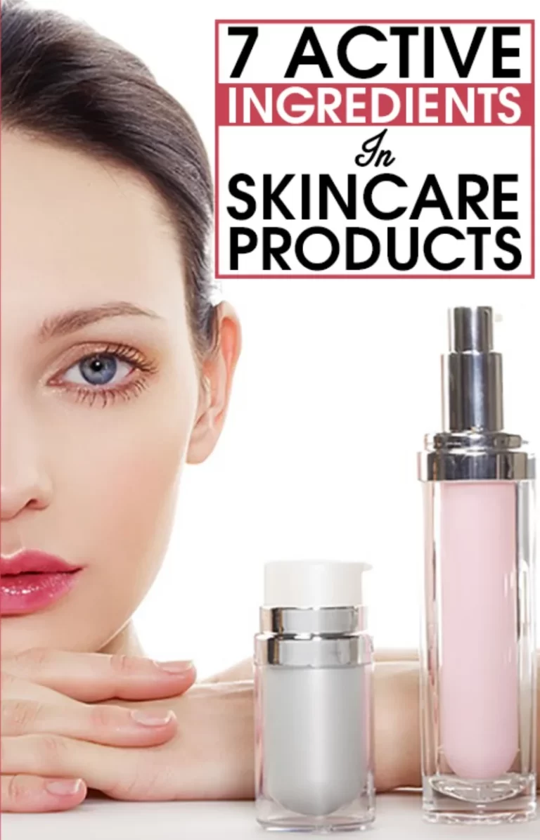 woman with skincare products
