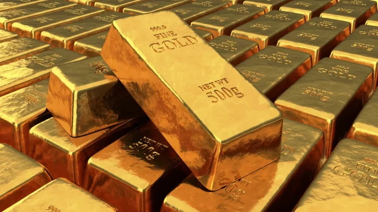 photo of multiple gold bars
