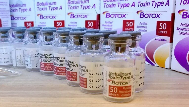 photo of multiple botox bottles