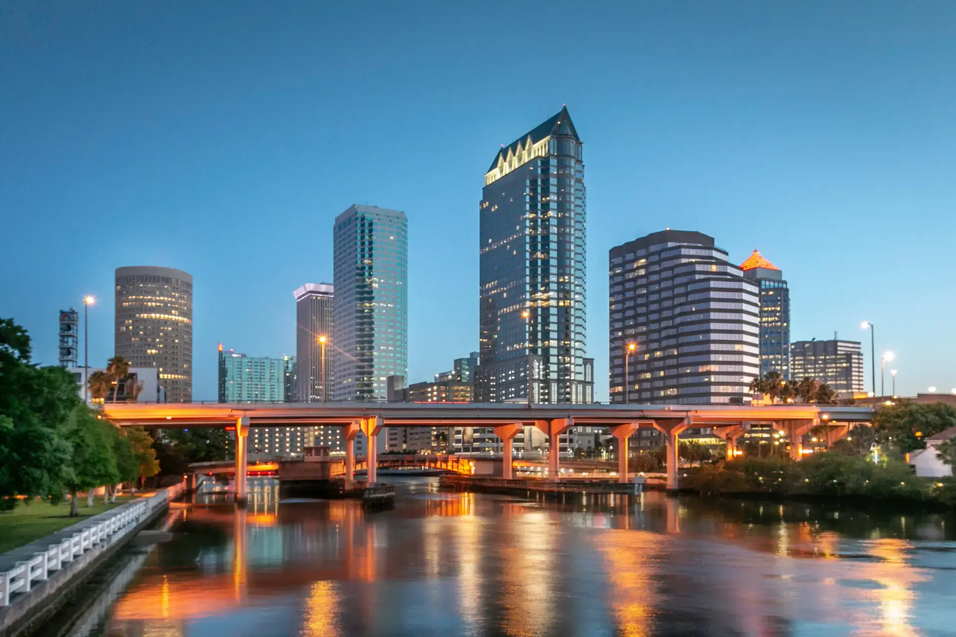 Tampa Bay skyline — telehealth services for Tampa, Florida residents