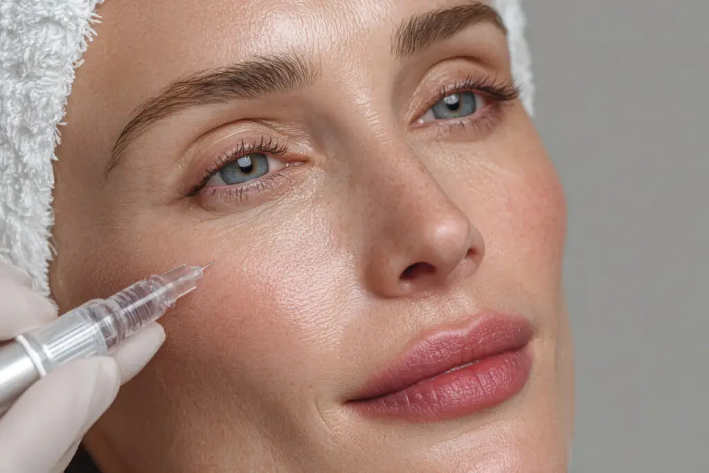 woman receiving a neuromodulator in miami beach